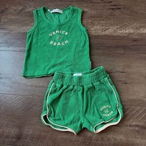 12M Sproet + Sprout Venice Beach Tank and Shorts Terry Set